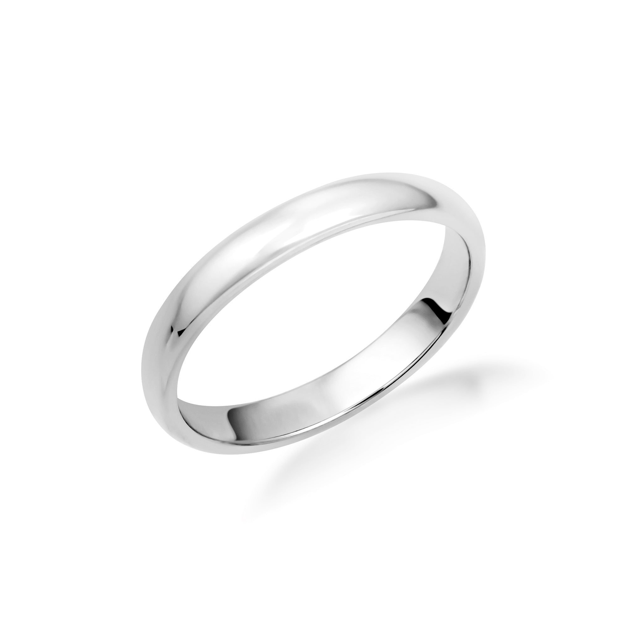 Sterling Silver Classic Wedding Band Ring, view 7