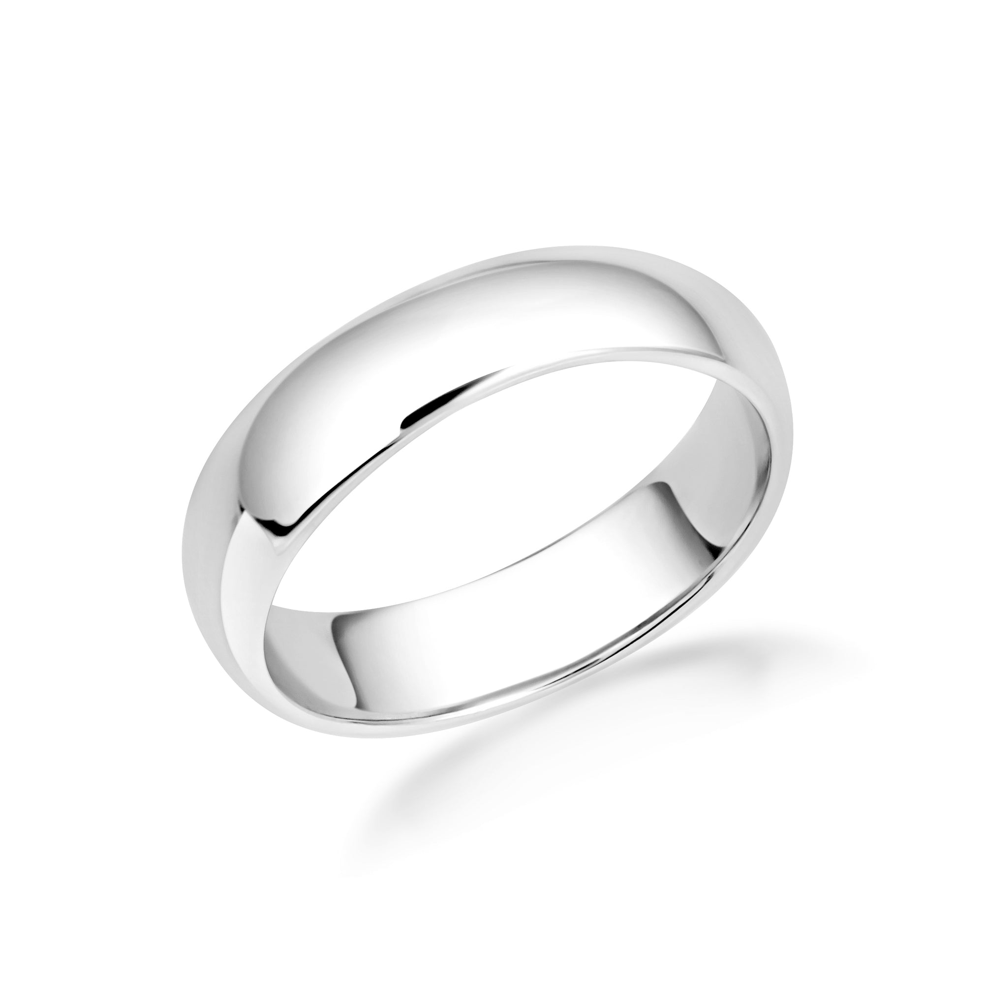 Sterling Silver Classic Wedding Band Ring, view 8