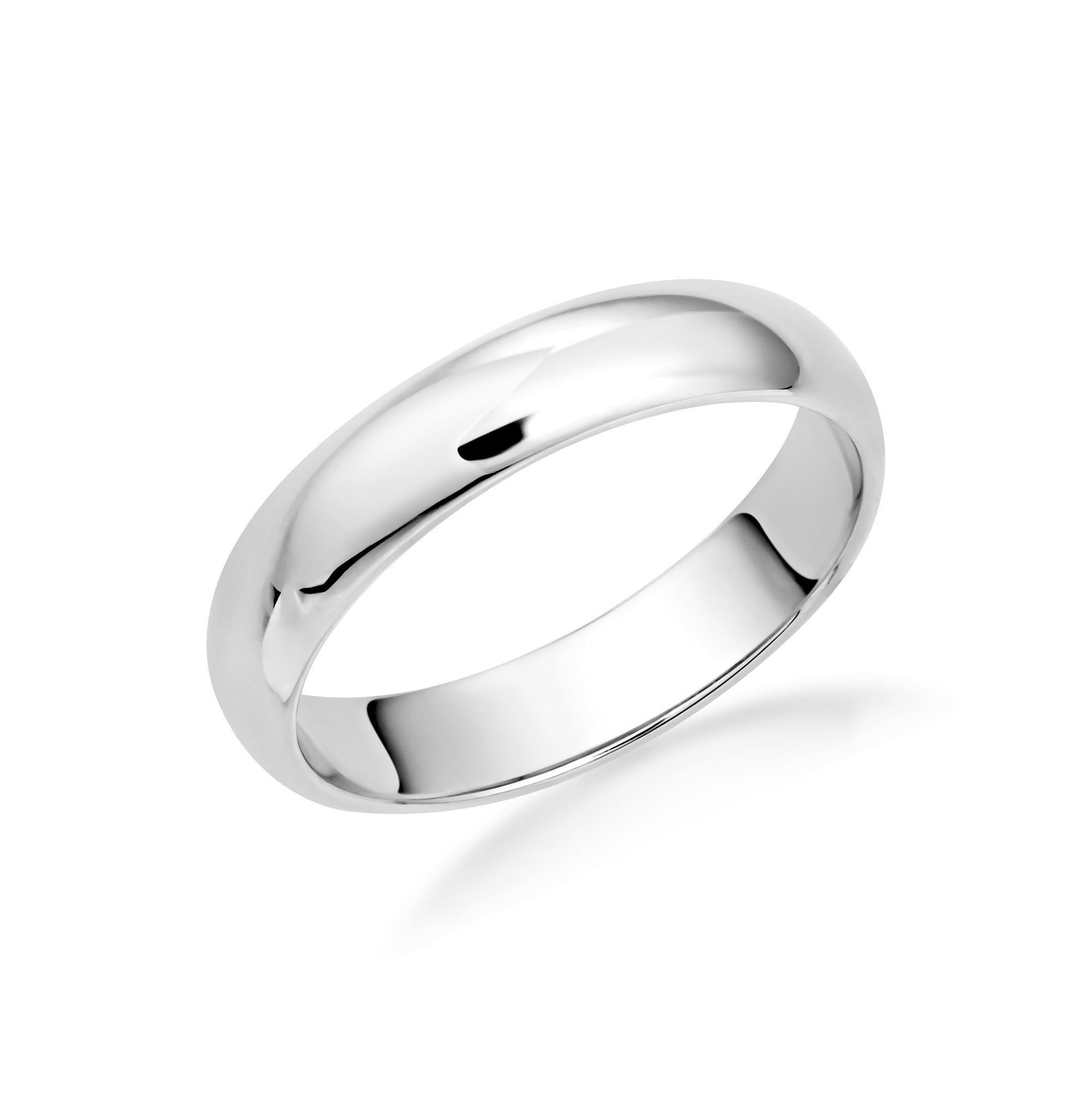 Sterling Silver Classic Wedding Band Ring, view 9