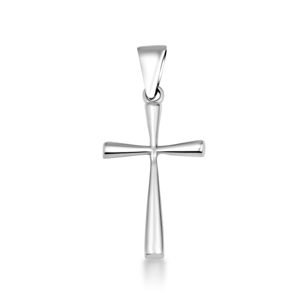 Sterling Silver Cross Pendant Necklace (Small)