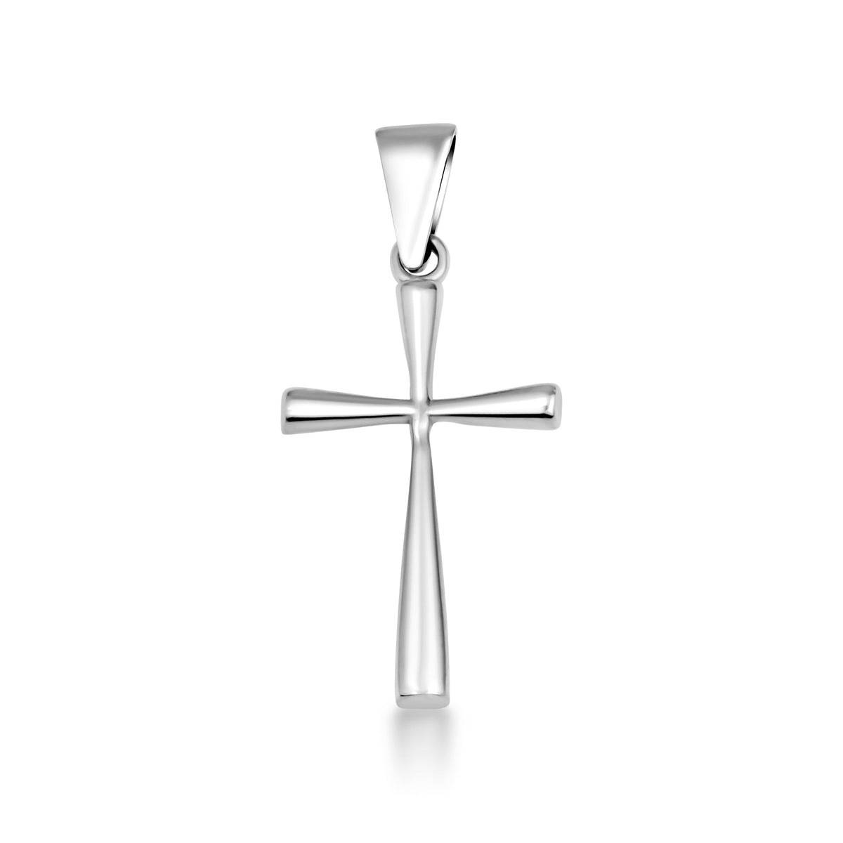Sterling Silver Cross Pendant Necklace (Small)