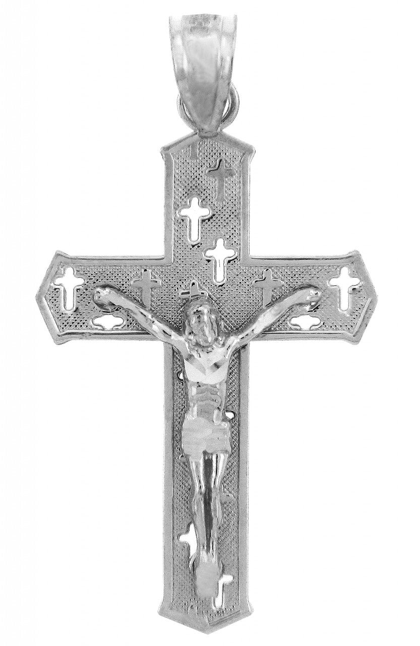 Sterling Silver Crucifix Pendant Necklace- The Crosses Crucifix, view 2