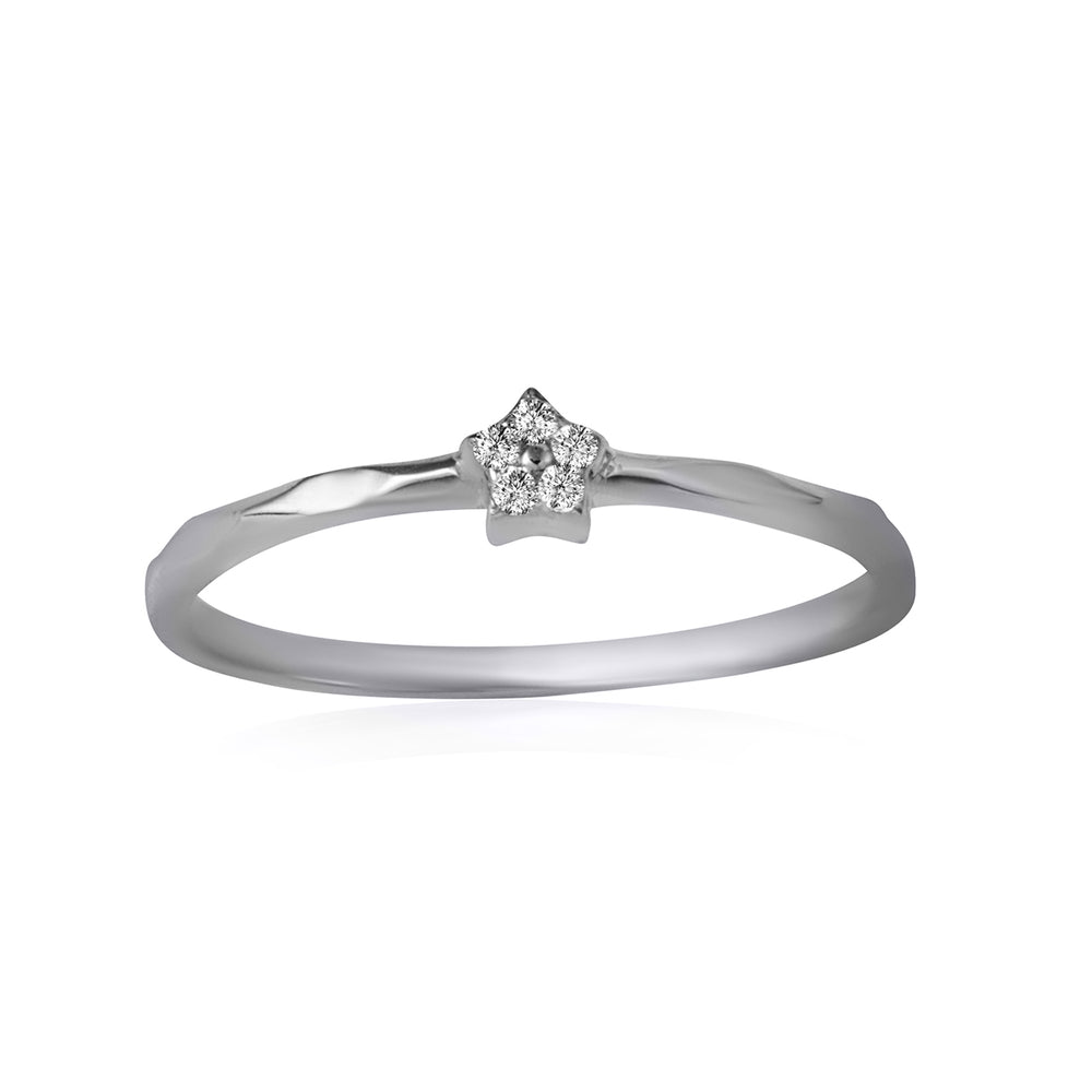 Sterling Silver Cubic Zirconia Star Ring