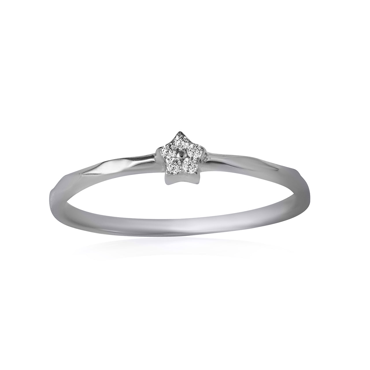 Sterling Silver Cubic Zirconia Star Ring