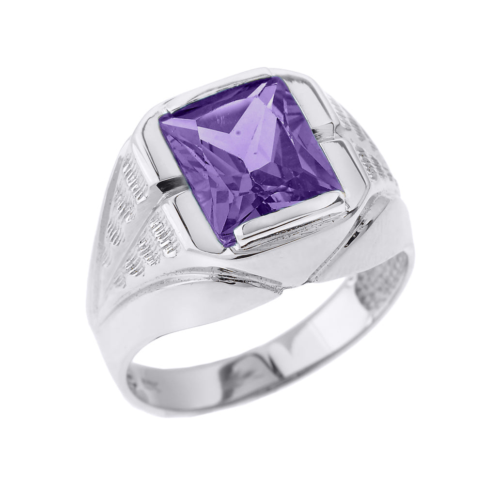 Sterling Silver Custom Birthstone Ring, view 3