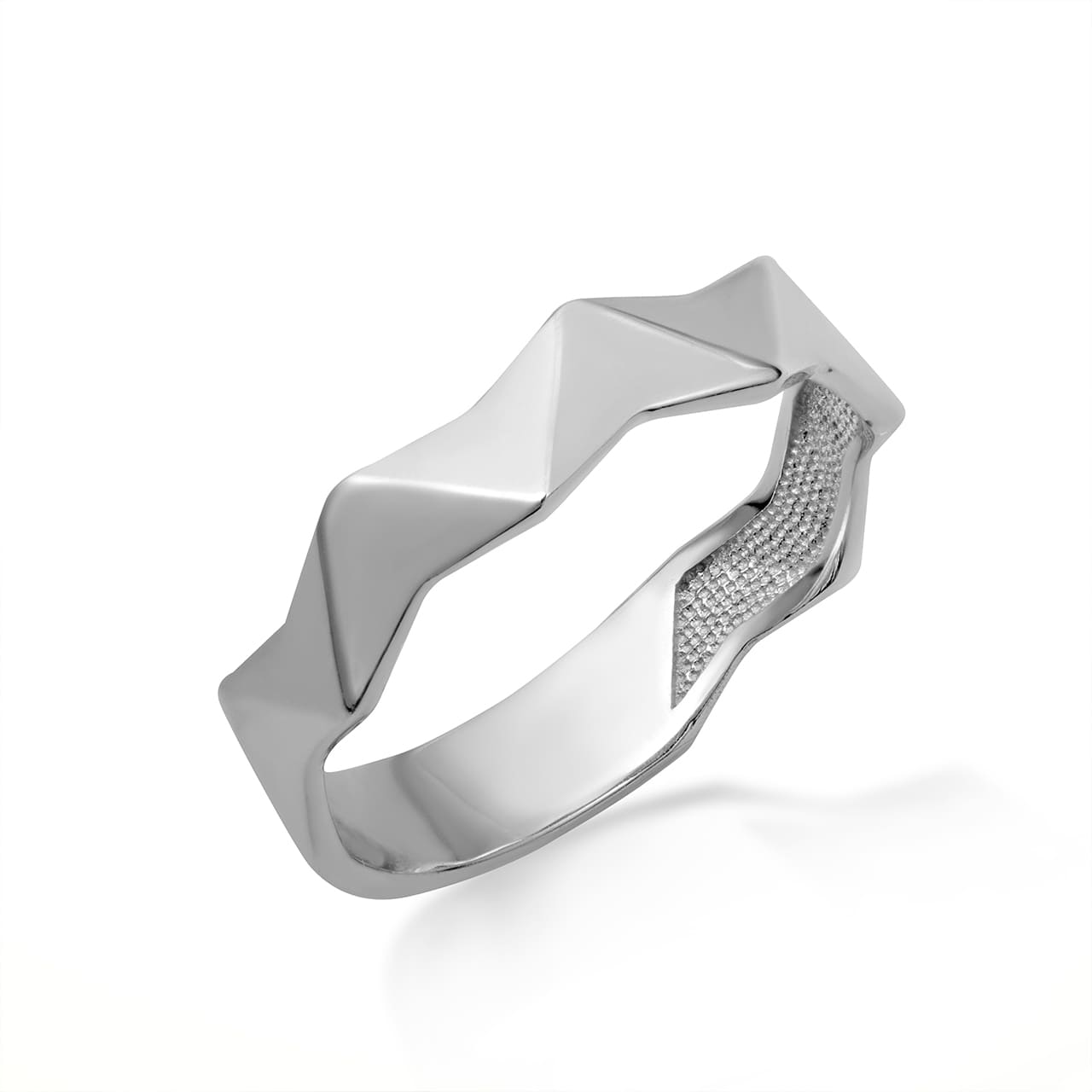 Sterling Silver Geometric Band Ring