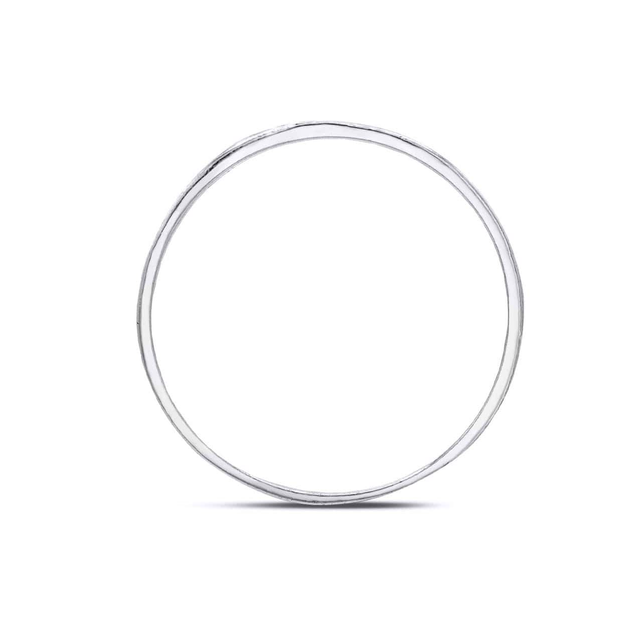 Sterling Silver Good Luck Band Ring, view 3