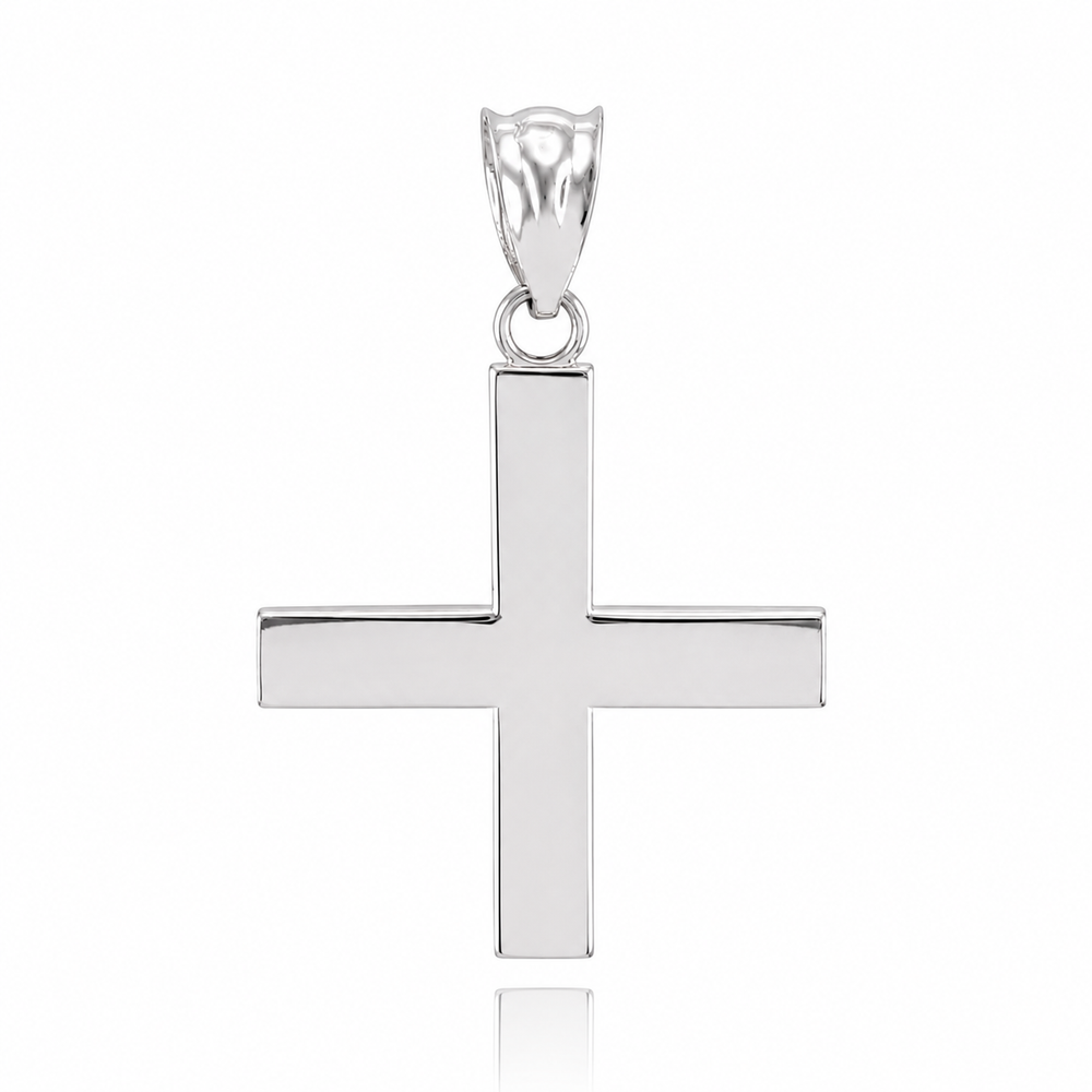 Sterling Silver Greek Cross Pendant Necklace