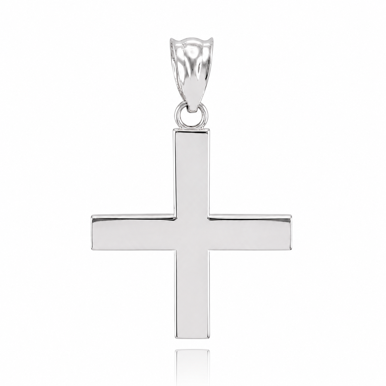 Sterling Silver Greek Cross Pendant Necklace