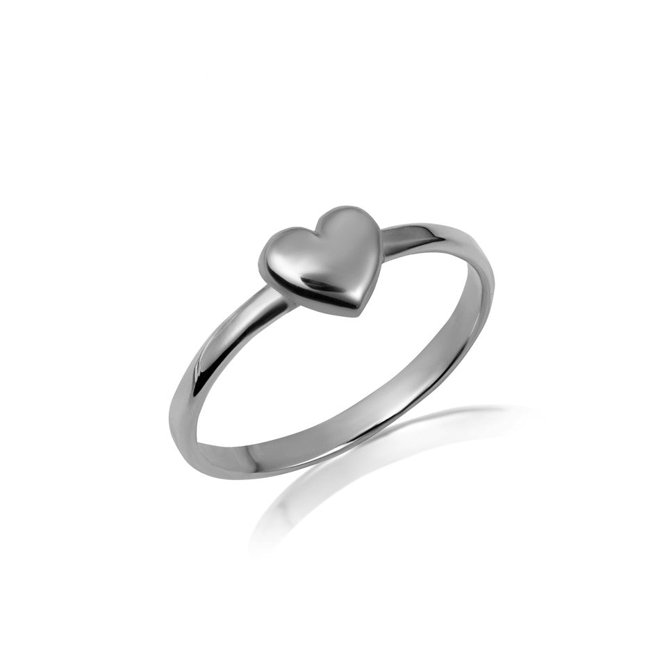 Sterling Silver Heart Love Ring