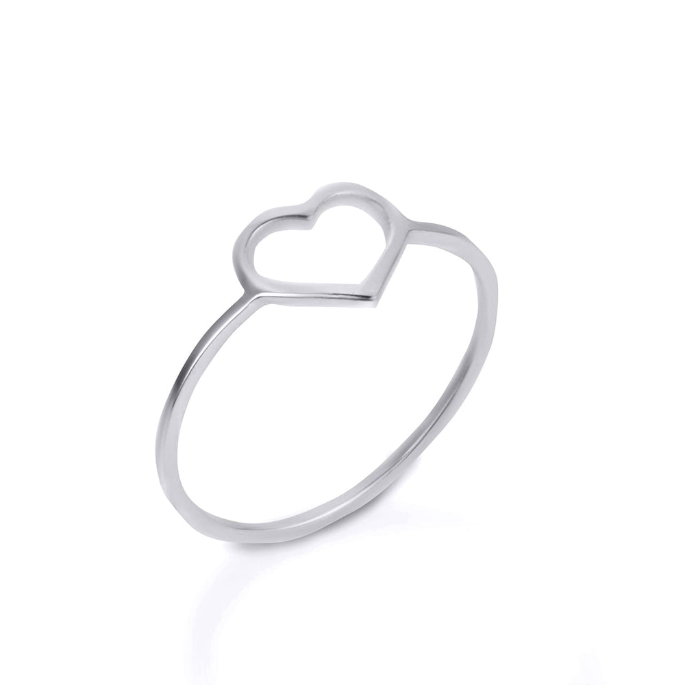 Sterling Silver Heart Shape Ring