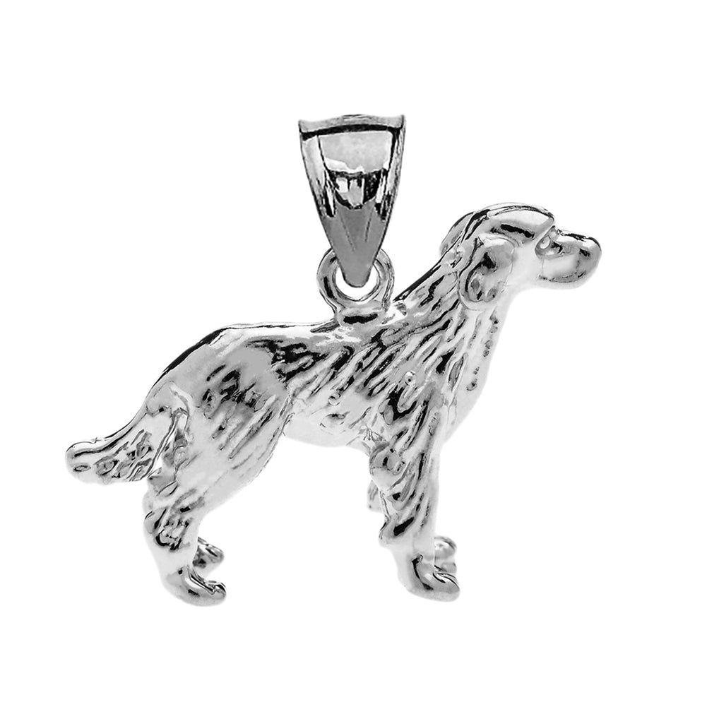 Sterling Silver Labrador Pendant Necklace, view 2