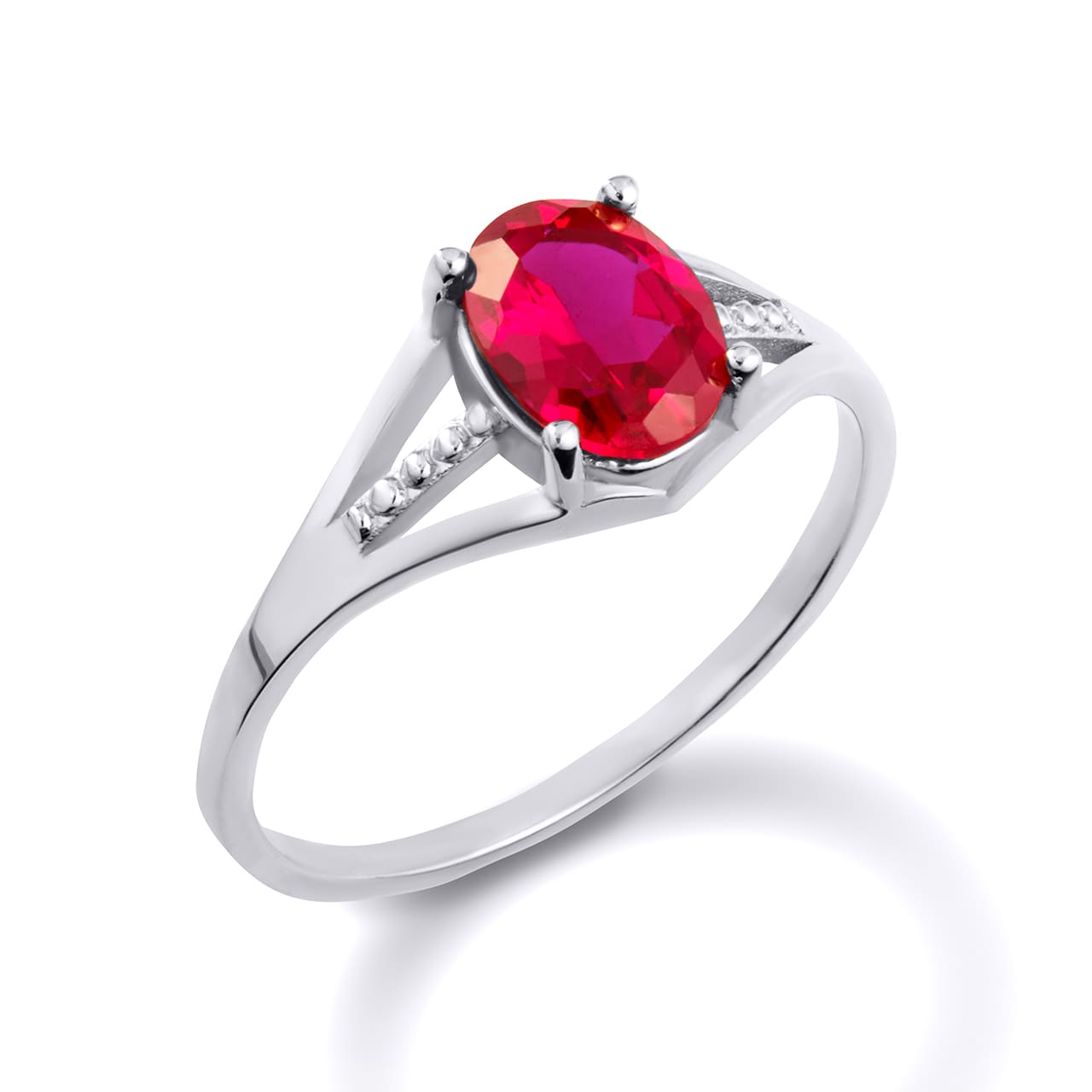Sterling Silver Ladies Birthstone Ring