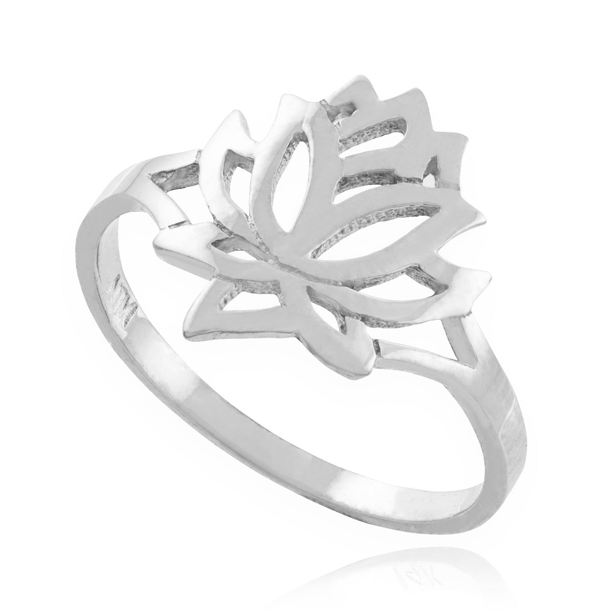 Sterling Silver Lotus Ring