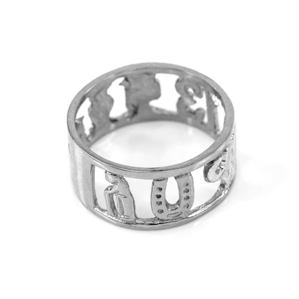 Sterling Silver Lucky 13 Ring, view 2