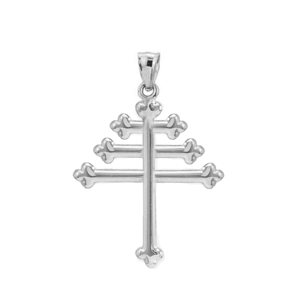 Sterling Silver Maronite Cross Pendant, view 2