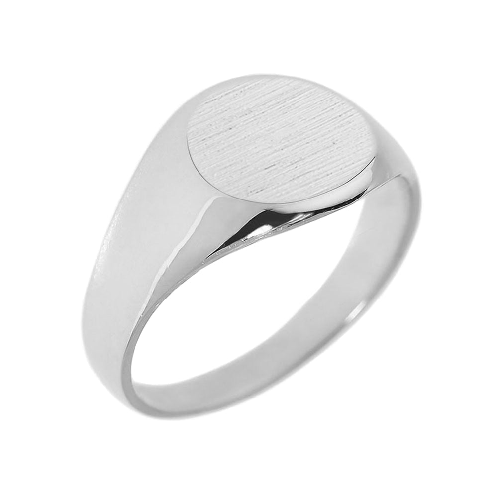 Sterling Silver Men's Engravable Signet Ring