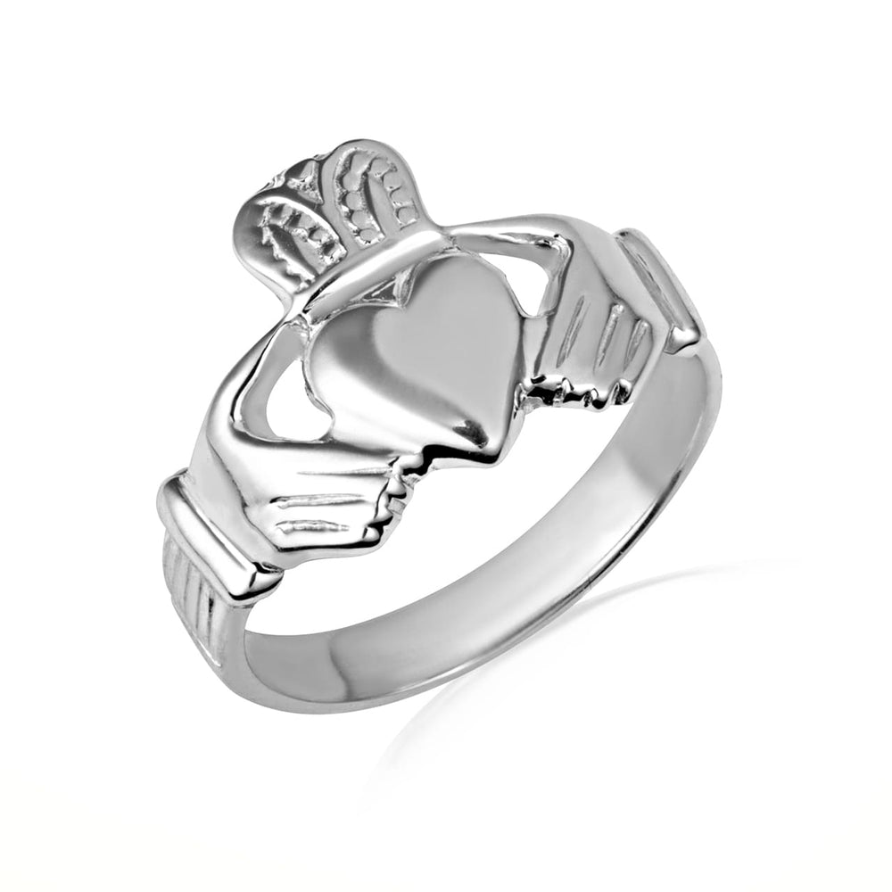 Sterling Silver Men's Traditional Claddagh Ring