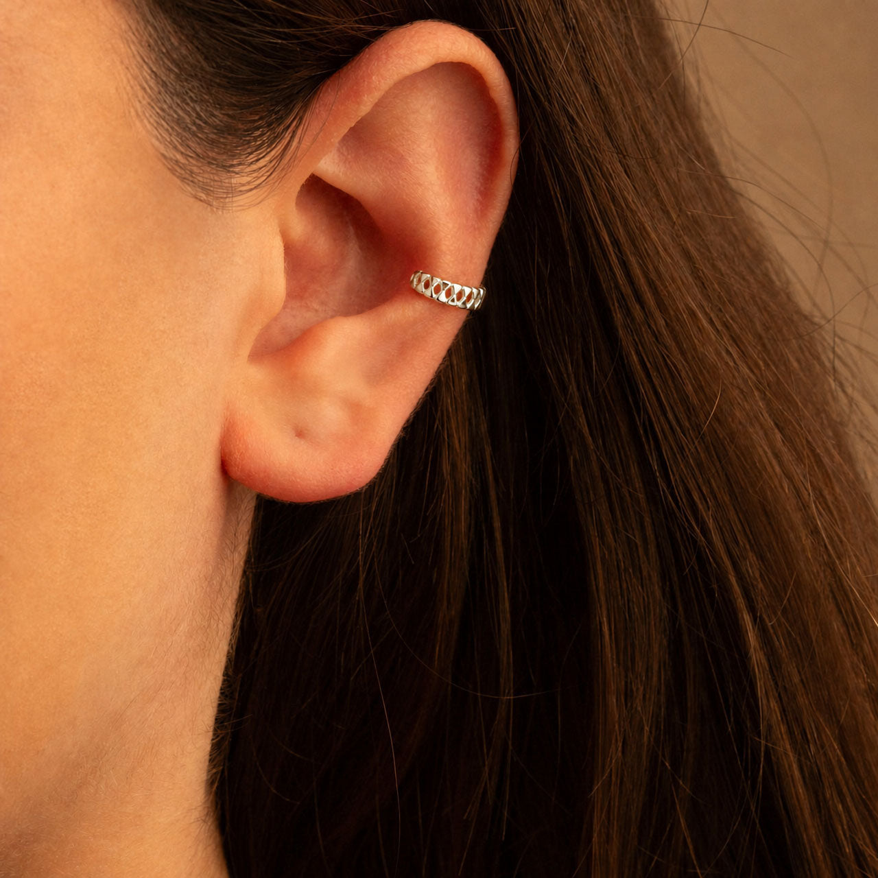 Sterling Silver Modern Ear Cuffs, view 2