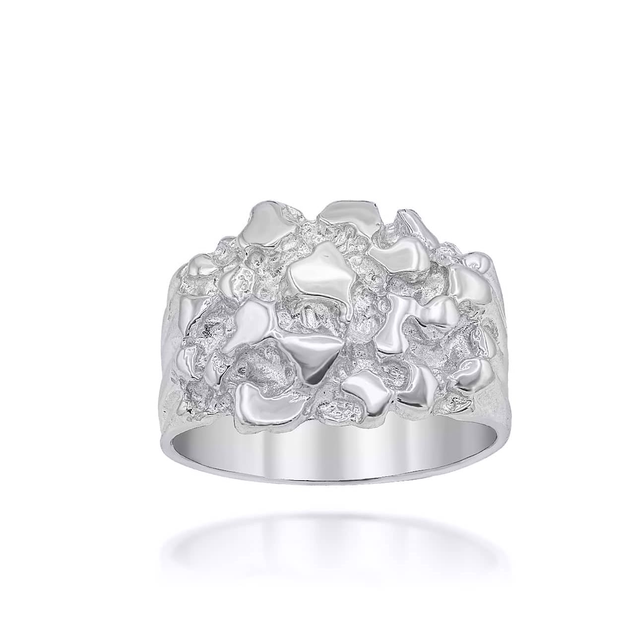 Sterling Silver Nugget Ring