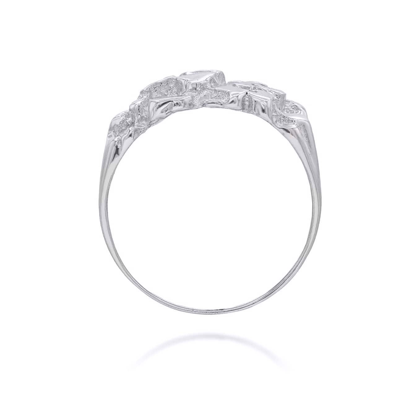 Sterling Silver Nugget Ring, view 3