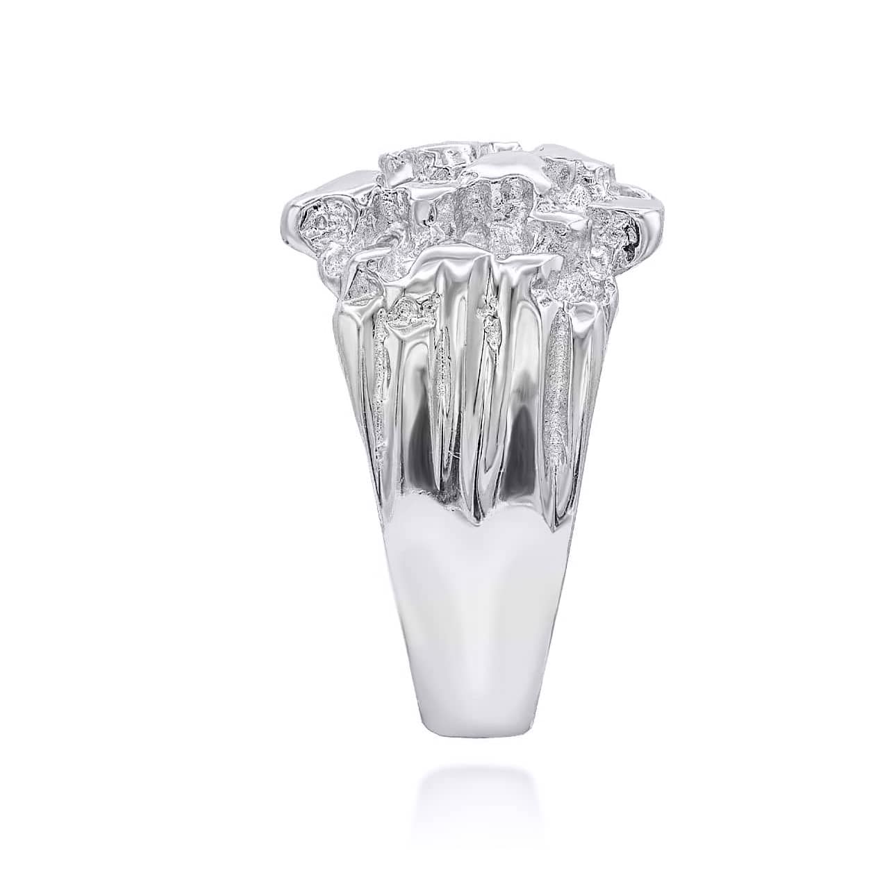 Sterling Silver Nugget Ring, view 4