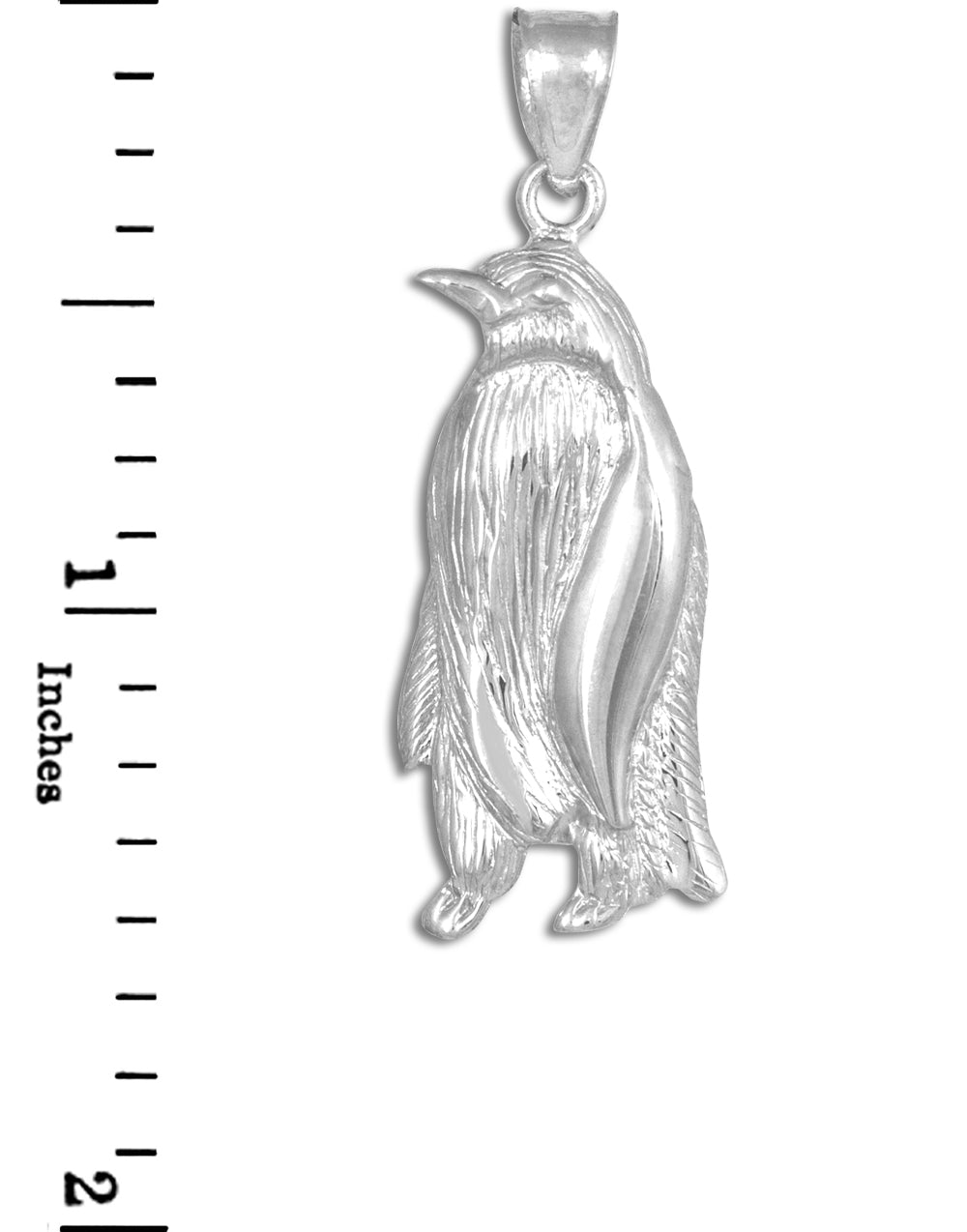 Sterling Silver Penguin Pendant Necklace, view 3