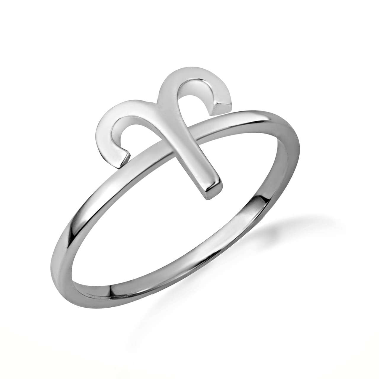 Sterling Silver Personalized Zodiac Sign Band Ring