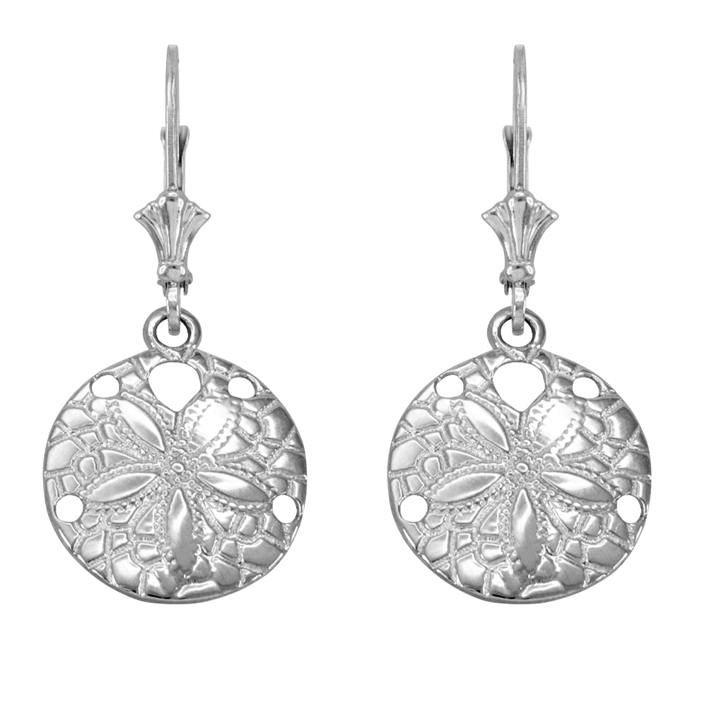 Sterling Silver Sand Dollar Earrings