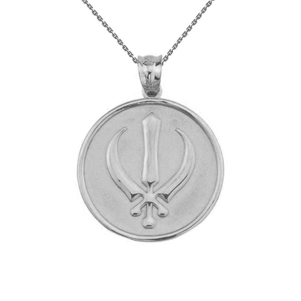 Sterling Silver Sikh Charm Pendant