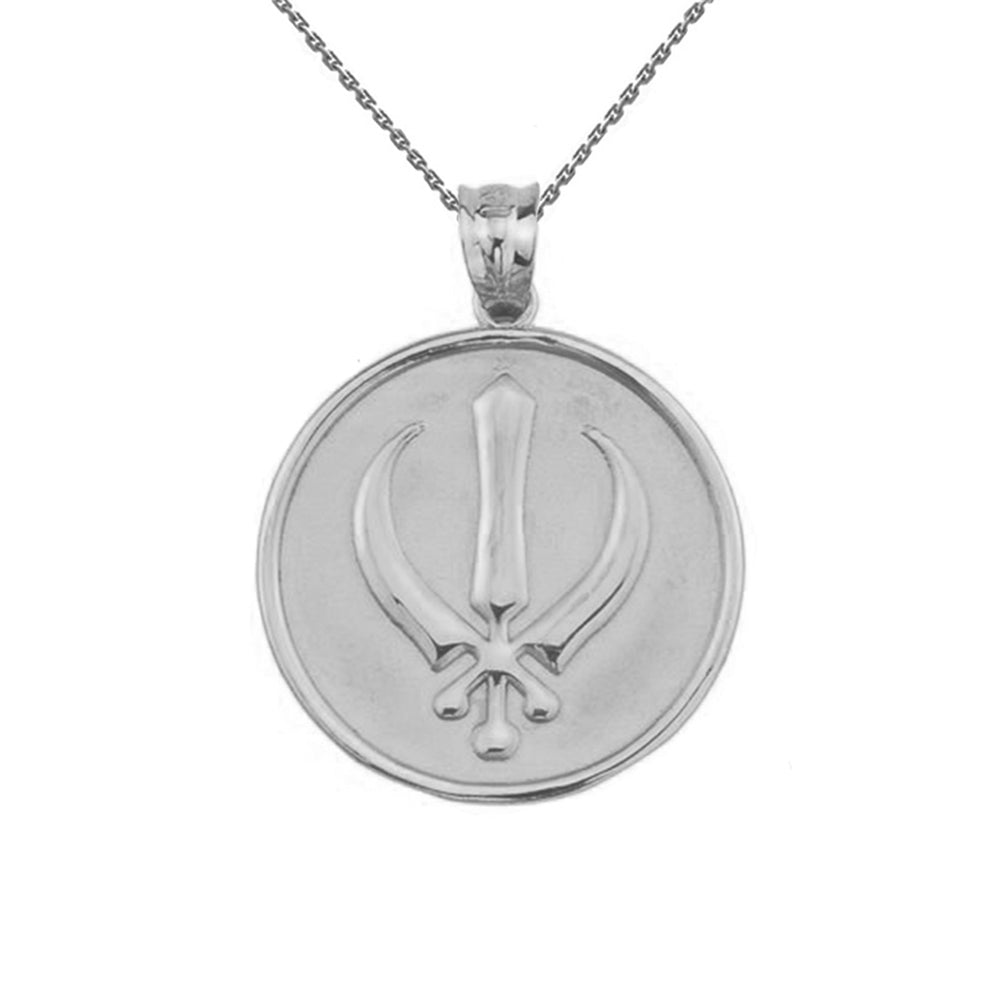 Sterling Silver Sikh Charm Pendant