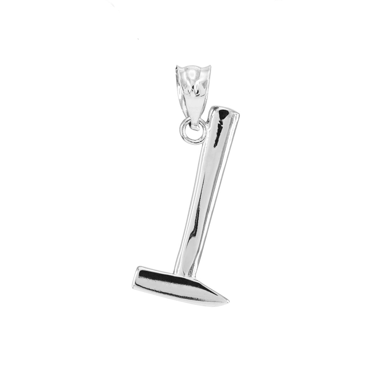 Sterling Silver Sledgehammer Pendant Necklace, view 3