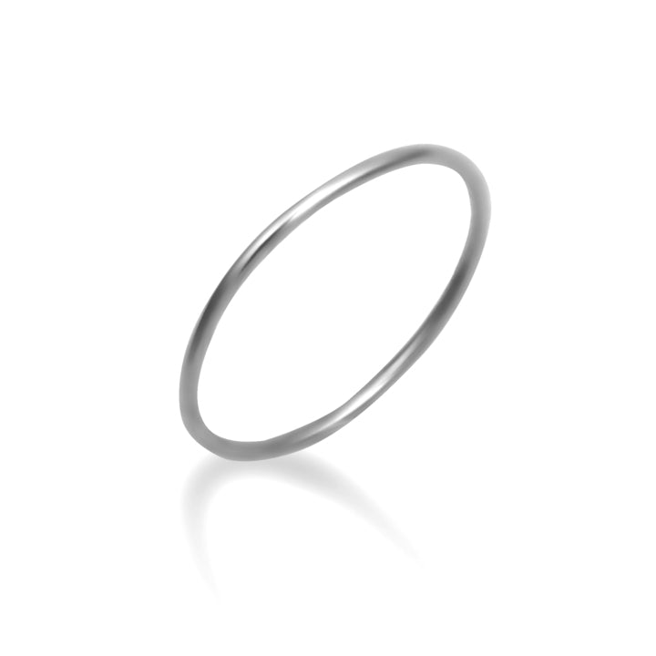 Sterling Silver Stackable Plain Wedding Band Ring