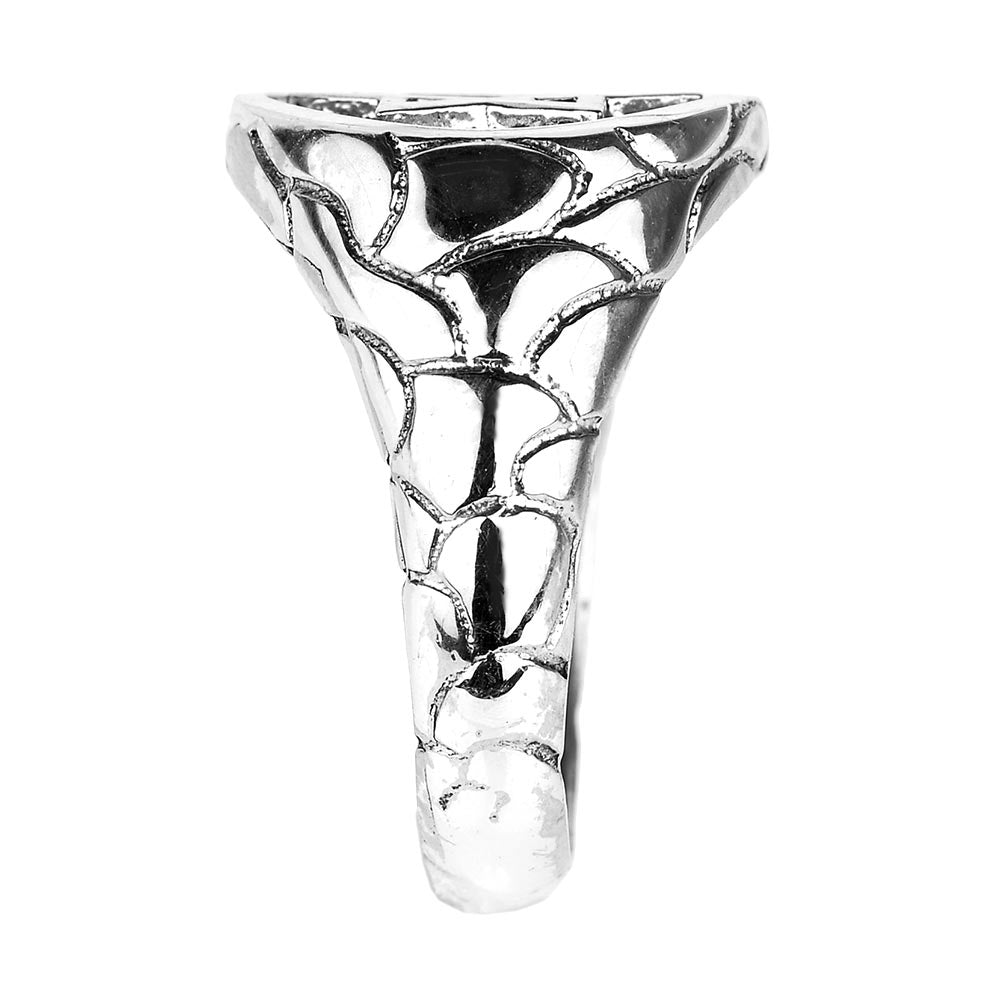 Sterling Silver Star of David Men's Ring, view 3