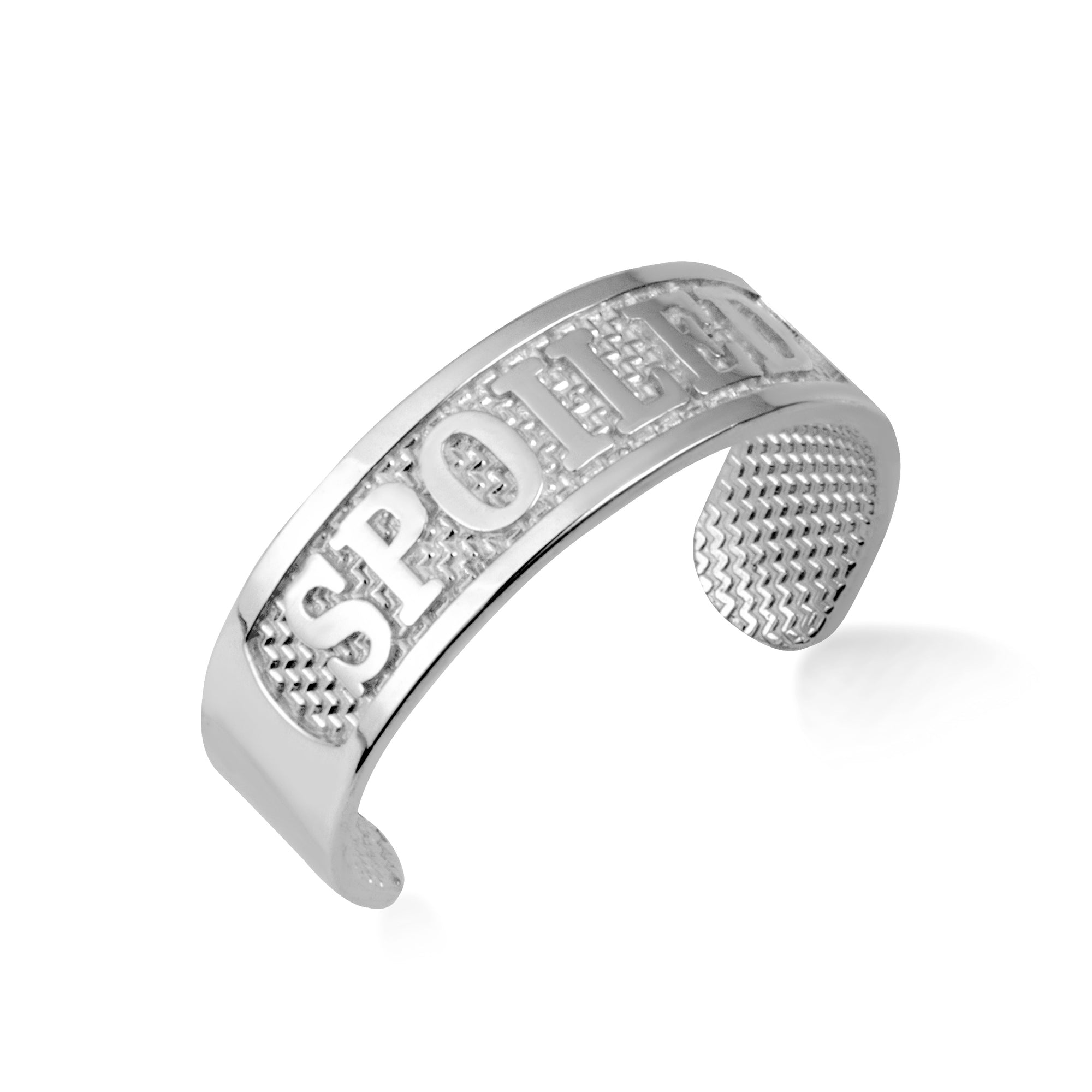 Sterling Silver Women's Symbol of Style "Spoiled" Toe Ring