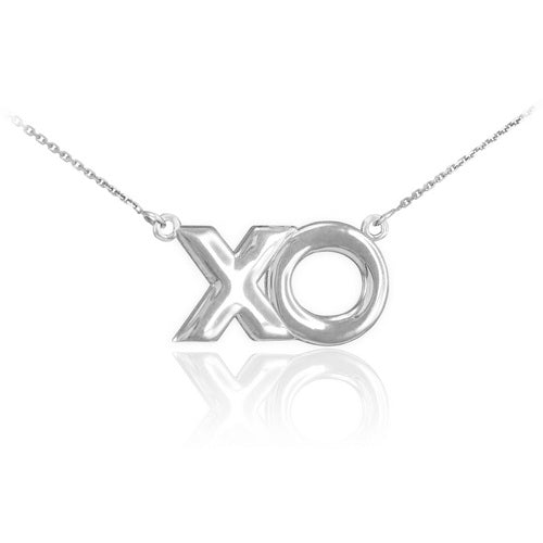 Sterling Silver "XO" Hugs and Kisses Love Necklace