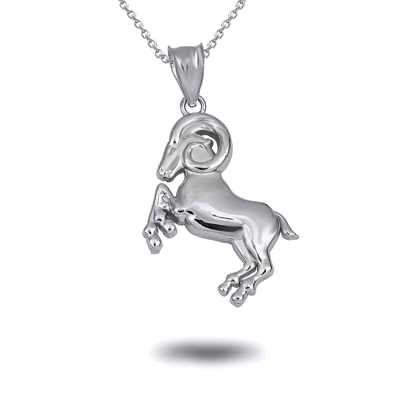Sterling Silver Zodiac Symbol Pendant Necklace, view 5