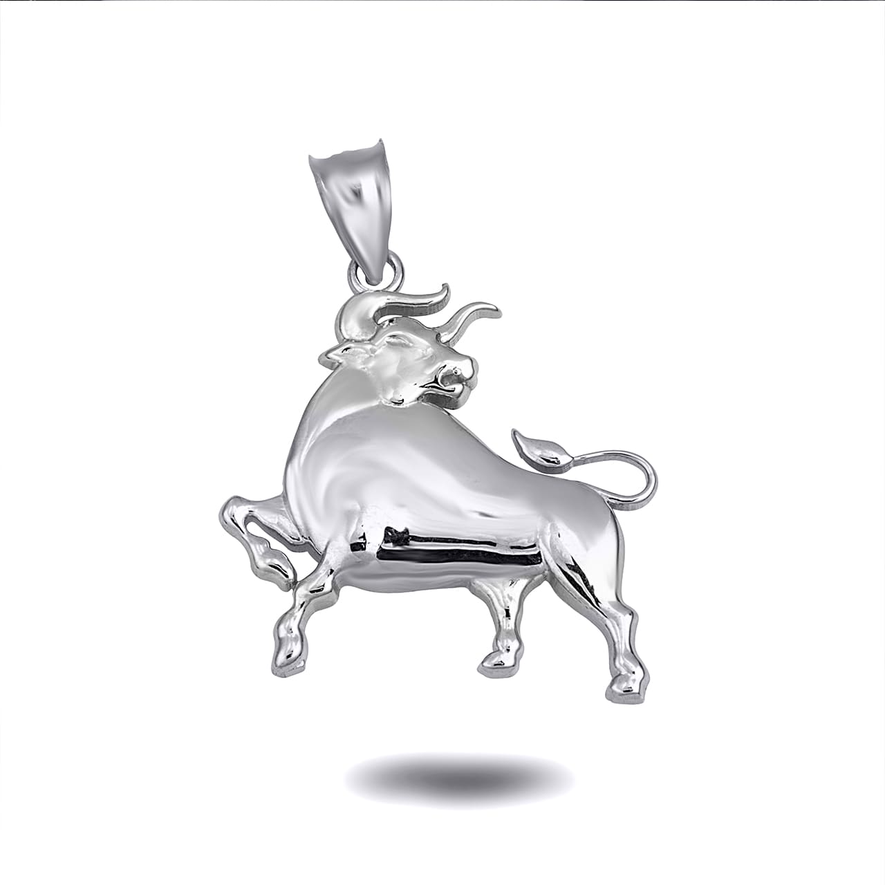 Sterling Silver Zodiac Symbol Pendant Necklace, view 7