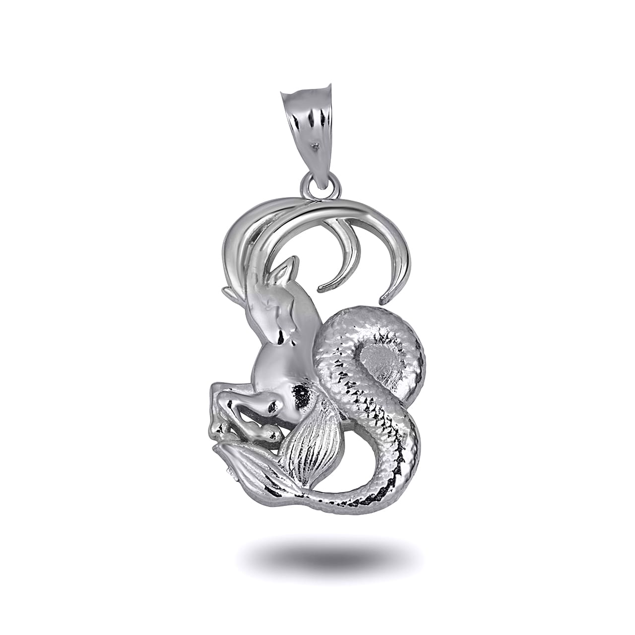 Sterling Silver Zodiac Symbol Pendant Necklace, view 10