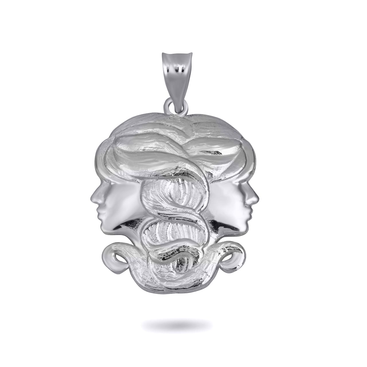 Sterling Silver Zodiac Symbol Pendant Necklace, view 11