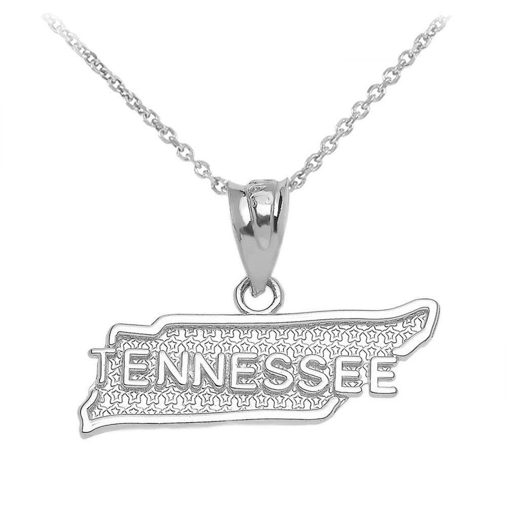 Tennessee State Map Gold Pendant Necklace Style#: Texas Map, view 3