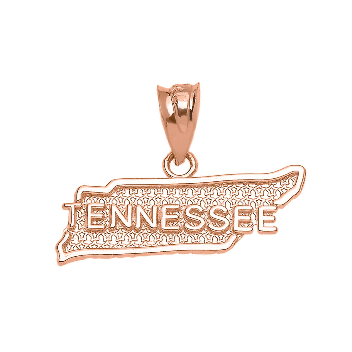 Tennessee State Map Gold Pendant Necklace Style#: Texas Map, view 5