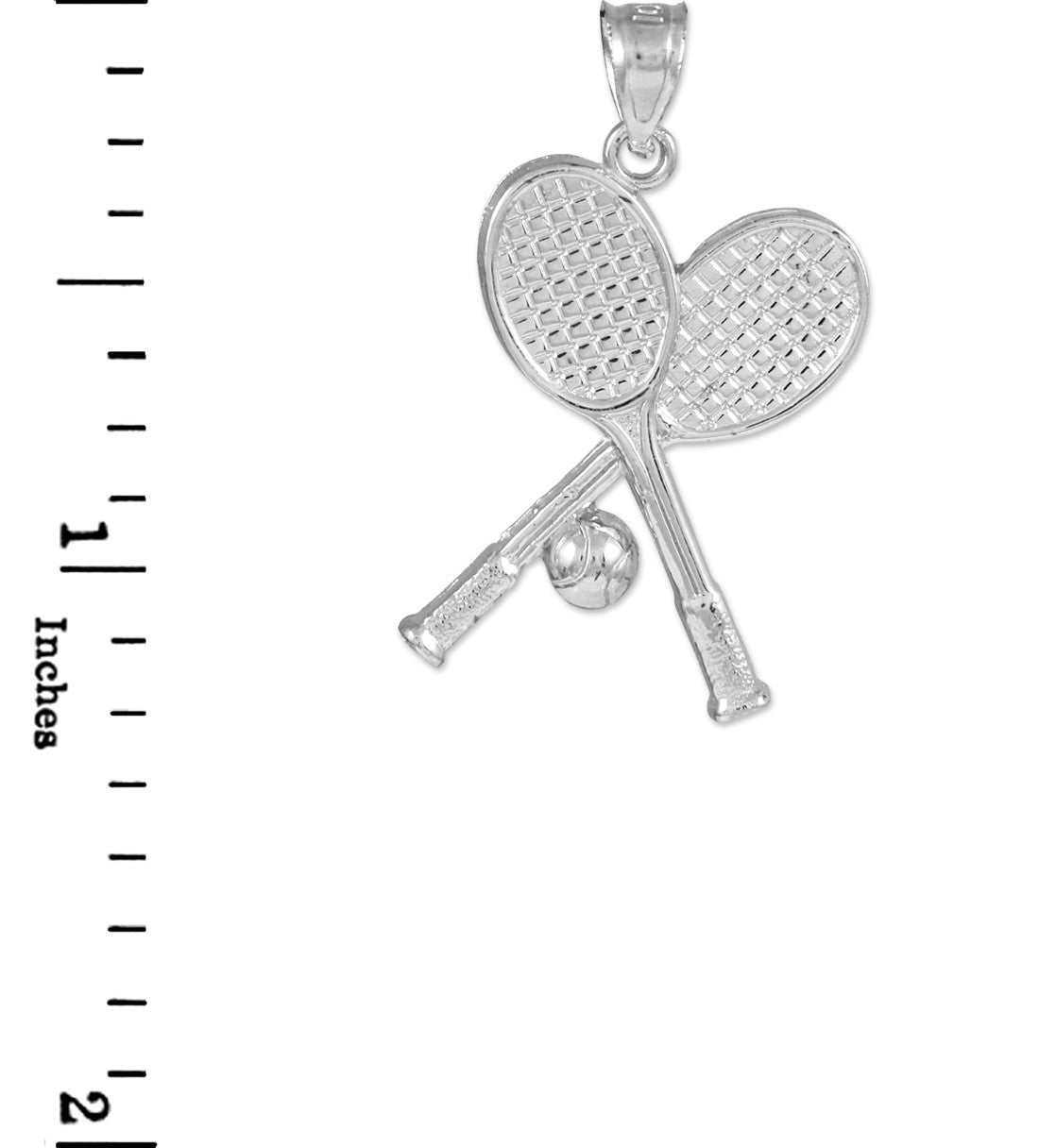Tennis Racquets and Ball Gold Charm Sports Pendant Necklace, view 4