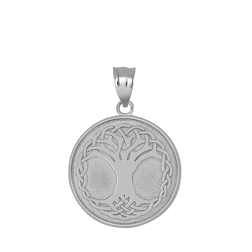 Tree of Life Pendant Necklace in Sterling Silver, view 2