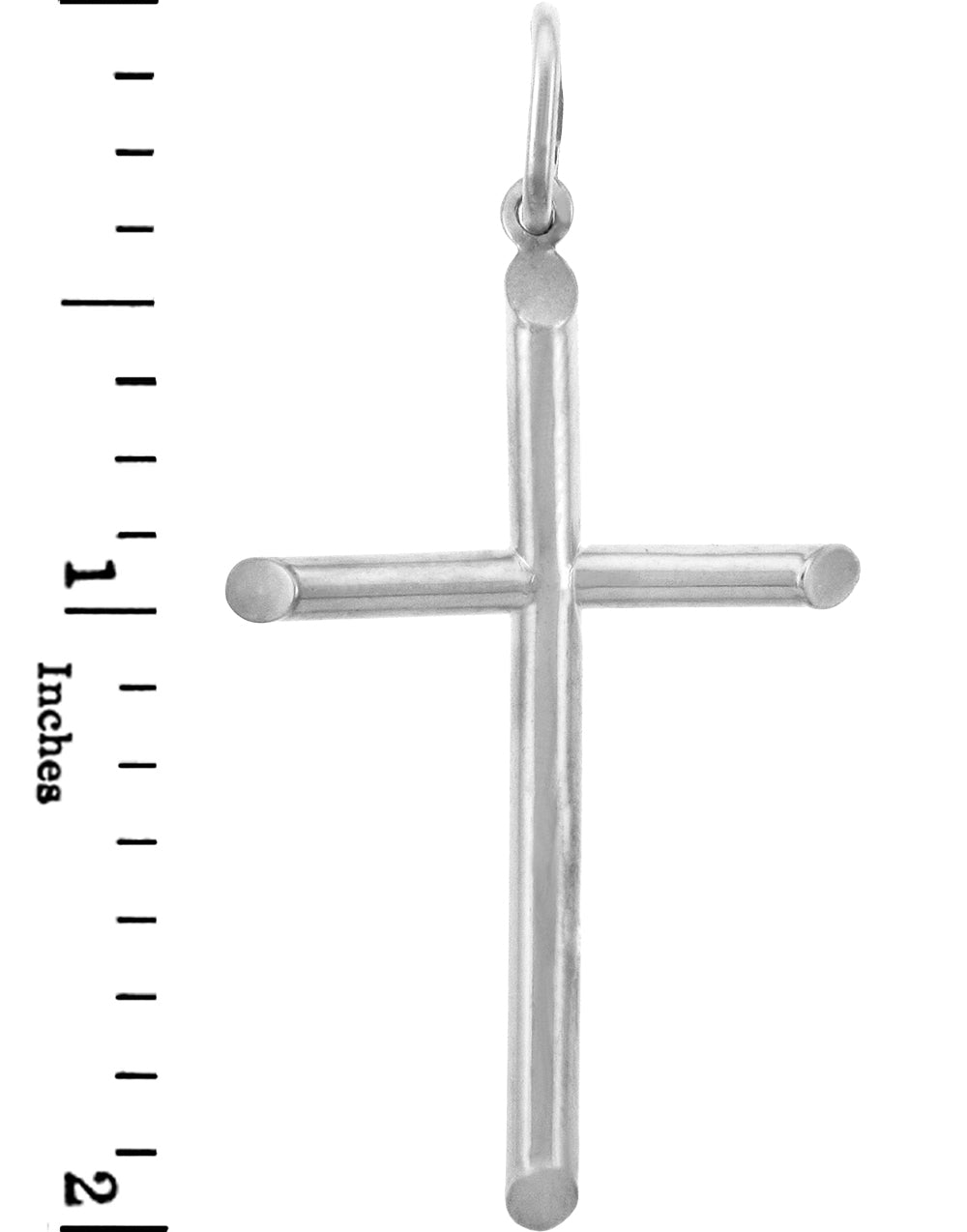 Two Inch Gold Cross Pendant, view 2