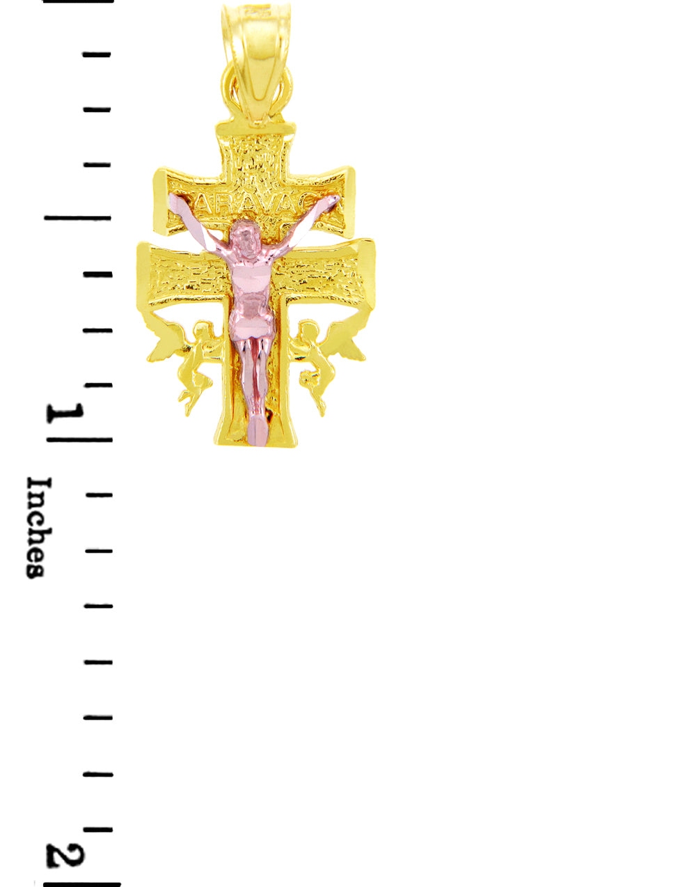 Two-Tone Gold Caravaca Cross, view 2
