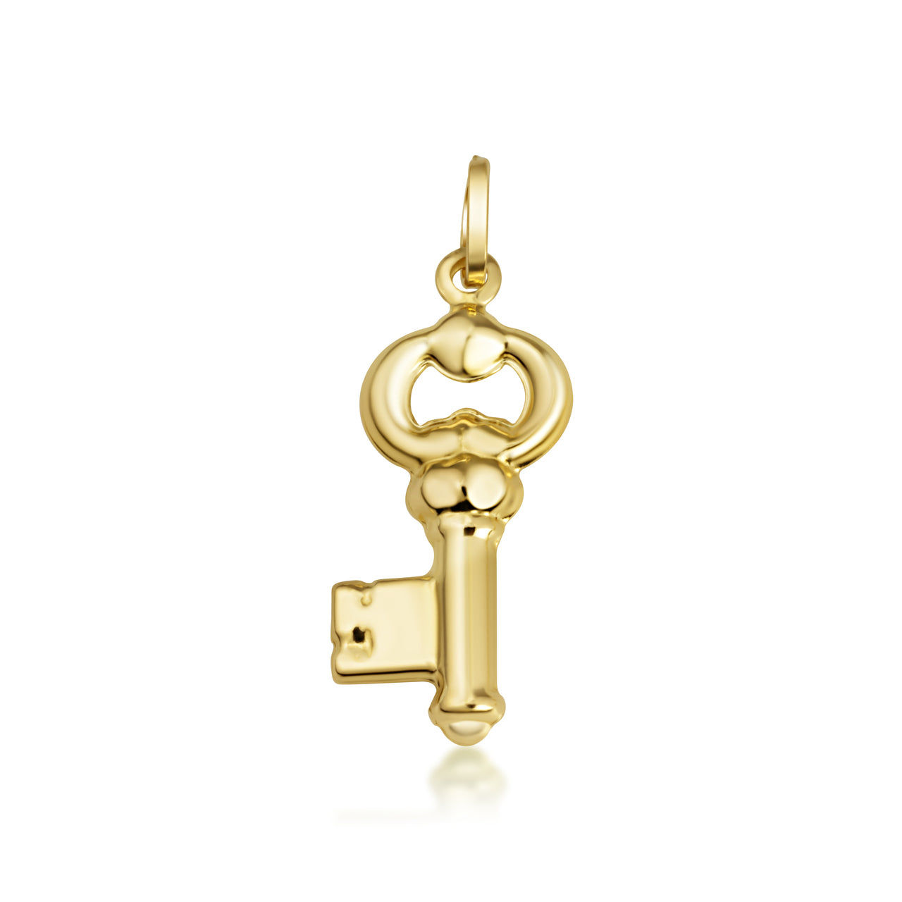 Vintage Key Necklace in 14K Gold