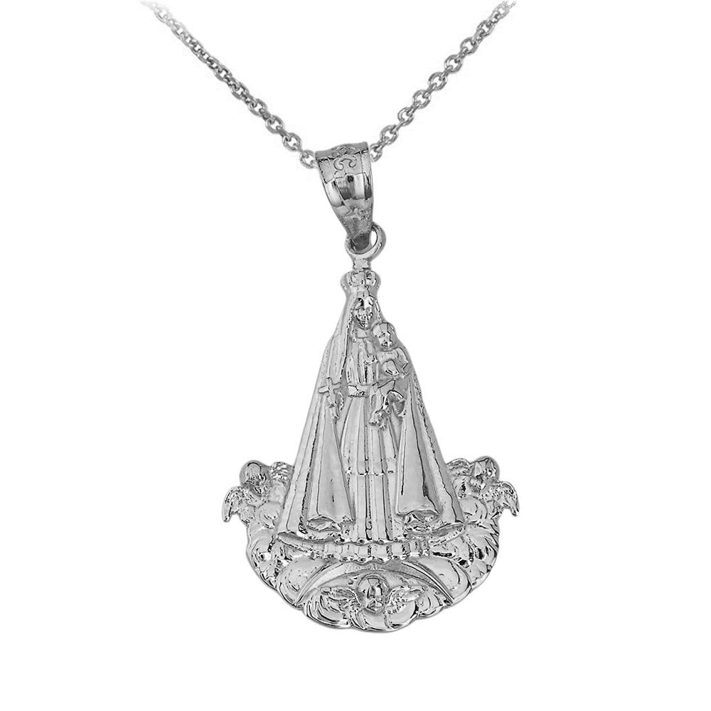 Virgen del Cobre (Large) Pendant Necklace in Sterling Silver
