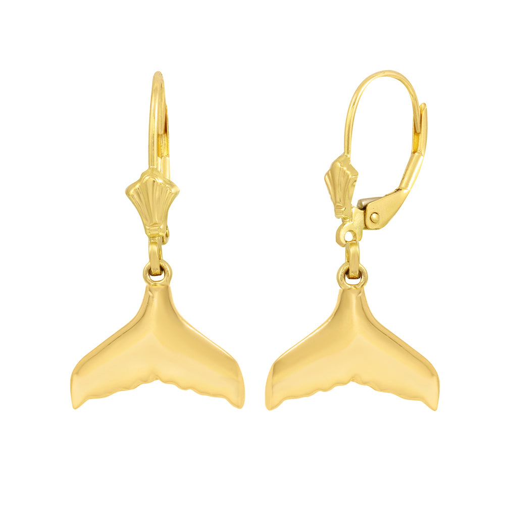 Whale Tail Earring Set