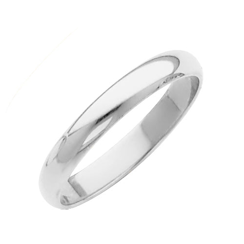White Gold Classic Wedding Band - 2 mm